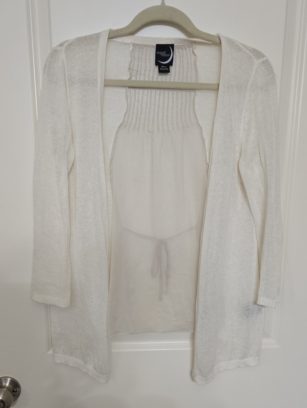August Moon Open-Front Lightweight Cardigan